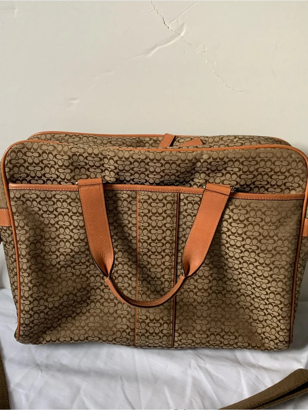 Vintage Coach Signature Hudson Commuter Briefcase/Laptop Bag